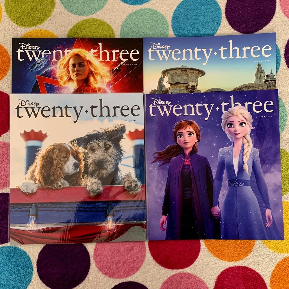 D23 Disney twenty-three magazine 2019 (4 issues)